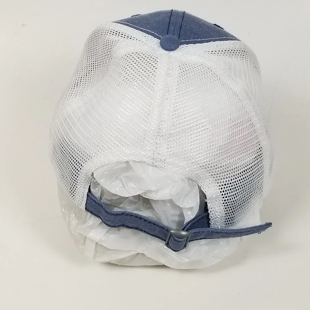Tommy Bahama‎ Hat Mens OS Blue Marlin American Flag Trucker Mesh Baja Margarita
